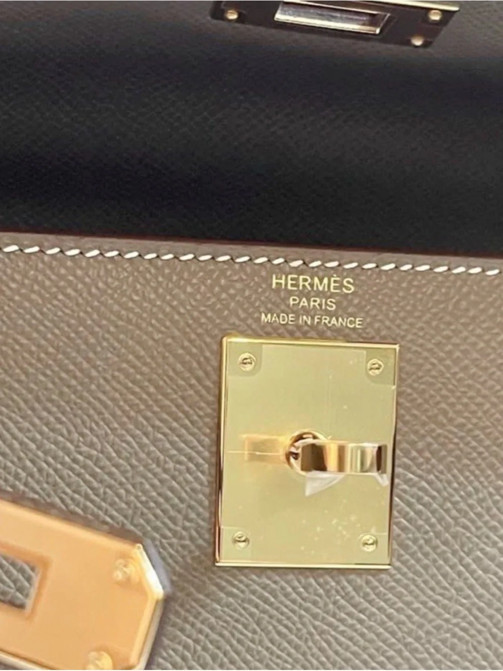 Hermes Kelly 25 Etoupe Epsom GHW